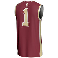 Charleston Cougars #1 Basketball Jersey - Maroon