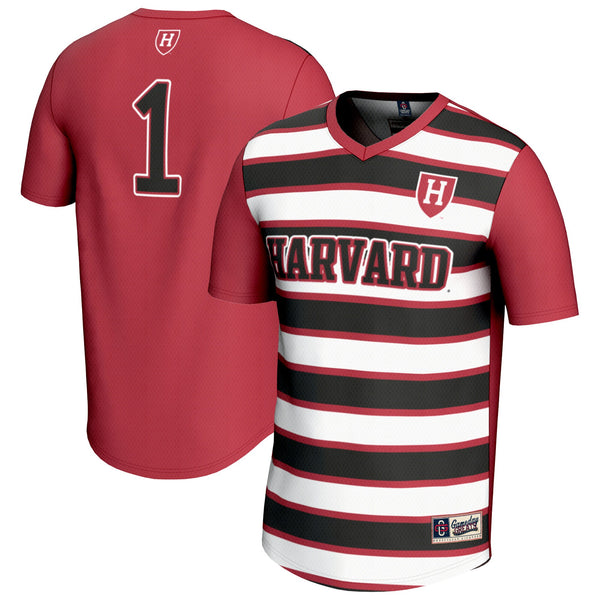 #1 Harvard Crimson Lightweight Soccer Fashion Jersey - Crimson