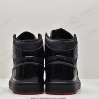 Sneakers, Black Red Colorway, Lace Up Design, Casual Gift for Sneaker Fans