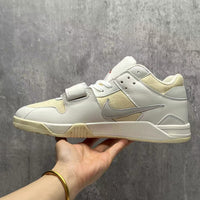 Low Top Sneakers, Off White Yellow Colorway, Lace Up Design, Casual Gift for Sneaker Fans