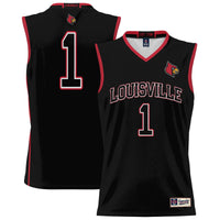 #1 Louisville Cardinals Lightweight Basketball Jersey - Black
