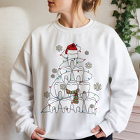 Tooth Tree Holiday Sweatshirt, Dentist Christmas Sweatshirt, Humorous Dental Hygienist Sweatshirt, Dental Assistant Crewneck, Xmas Present