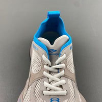 Low Top Sneakers, White Gray Colorway, Lace Up Design, Casual Gift for Sneaker Fans