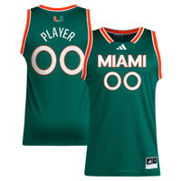 Miami Hurricanes NIL Pick-A-Player Basketball Jersey - Green
