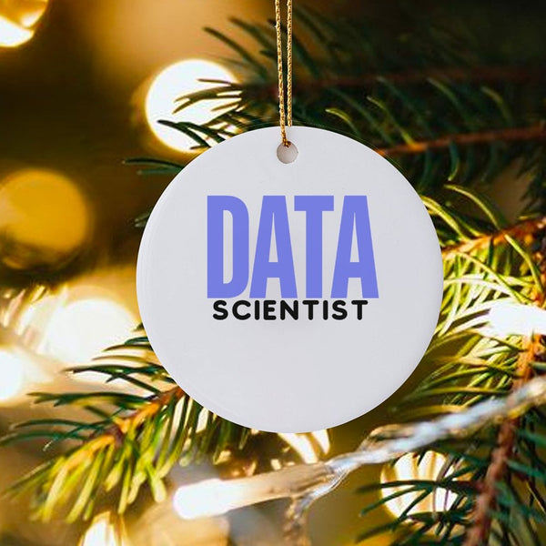 Programmer Christmas Ornament, Data Scientist Ornament, Coding Career Keepsake Ornament, Tech Analyst Holiday Tree Decor, Cow