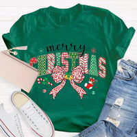 Adorable Holiday Educator Shirt, Merry Christmas Teacher T-Shirt, School Teacher Graphic Tee, Winter Christmas Teacher Shirt, Teacher Xmas Present