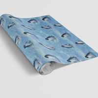 Snowy Penguin Gift Wrap, Winter Penguin Wrapping Paper, Winter Wonderland Wrapping Paper, Holiday Bird Gift Wrap, Christmas Present Paper