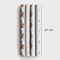 Santa Sleigh Fantasy Gift Wrap, Unicorn Christmas Wrapping Paper, Magical Unicorn Holiday Wrapping Paper, Whimsical Wrapping Paper Roll