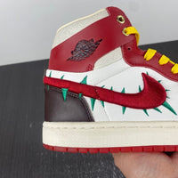 Sneakers, Burgundy White Yellow Colorway, Lace Up Design, Casual Gift for Sneaker Fans