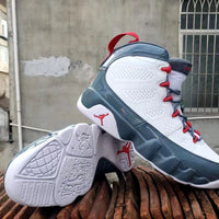 Sneakers, White Gray Red Colorway, Lace Up Design, Casual Gift for Sneaker Fans