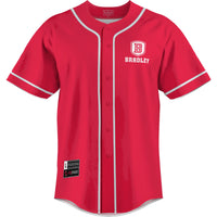 Bradley Braves Lightweight Baseball Jersey - Red