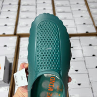Slides, Green Colorway, Slip On Design, Casual Gift for Shoe Lovers