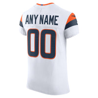 Denver Broncos White Elite Custom Jersey