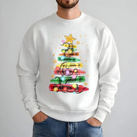 Art Teacher Holiday Crewneck, Christmas Crayon Tree Sweatshirt, Adorable School Staff Christmas Sweater, Festive Teacher Pullover, Educator Present