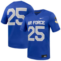 #25 Air Force Falcons Game Football Jersey - Royal