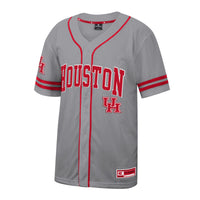 Houston Cougars Free Spirited Baseball Jersey - Gray