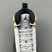 Retro Low Top Sneakers, White Black Gold Colorway, Lace Up Design, Casual Gift for Sneaker Fans
