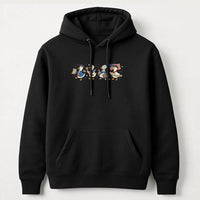Vintage Americana Winter Holiday Hooded Sweatshirt, Patriotic Snowman Hoodie, Retro USA Christmas Pullover, 4th of July Snowman