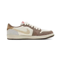 Low Top Sneakers, Brown Cream Colorway, Lace Up Design, Casual Gift for Sneaker Fans