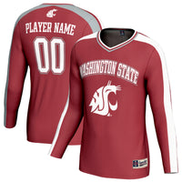 Washington State Cougars NIL Pick-A-Player Lightweight Collegiate Volleyball Fashion Jersey - Crimson