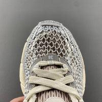 Running Shoes, Off White Gray Colorway, Lace Up Design, Casual Gift for Shoe Lovers
