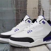 Sneakers, White Purple Colorway, Lace Up Design, Casual Gift for Sneaker Fans