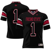 #1 Fresno State Bulldogs Endzone Football Jersey - Black
