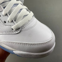 Retro Low Top Sneakers, White Colorway, Metallic Finish, Lace Up Design, Casual Gift for Sneaker Fans