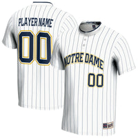 Notre Dame Fighting Irish NIL Pick-A-Player Lightweight Softball Jersey - White
