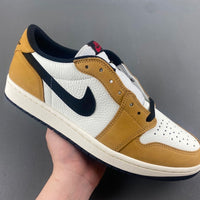 Low Top Sneakers, White Brown Colorway, Lace Up Design, Casual Gift for Sneaker Fans