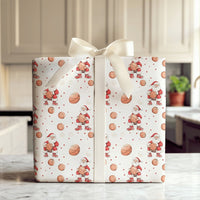 Sporty Christmas Gift Wrap, Basketball Santa Wrapping Paper, Basketball Sneaker Wrapping Paper, Basketball Sports Gift Wrap, Holiday Paper