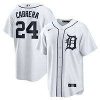 Detroit Tigers Miguel Cabrera White Home Retired Player Replica Jersey