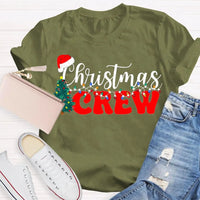 Festive Trees and Lights Graphic Shirt, Christmas Crew T-Shirt, Matching Family Xmas Tee, Holiday Party Group Vacation Shirt