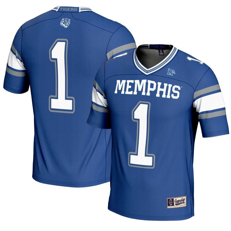 #1 Memphis Tigers Endzone Football Jersey - Royal
