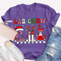 Festive Laboratory Tech Holiday Shirt, Christmas Lab Crew Science T-Shirt, Chemist Biology Xmas Tee, Science Lover Present