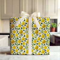 Greenery Christmas Gift Wrap, Watercolor Gold Ornament Wrapping Paper, Elegant Holiday Wrapping Paper, Botanical Winter Gift Wrap Roll