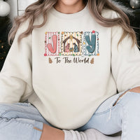 Christian Nativity Scene Crewneck, Joy to the World Sweatshirt, Religious Christmas Pullover, Faith Holiday Sweatshirt, Faith Present for Her