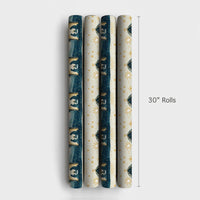Holy Family Manger Gift Wrap, Nativity Scene Christmas Wrapping Paper, Starry Night Religious Holiday Wrapping Paper, Christian Gift Wrap