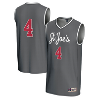 #4 Saint Joseph's Hawks Lightweight Basketball Fashion Jersey - Gray