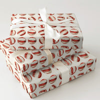 Watercolor Holiday Sweet Gift Wrap, Peppermint Candy Wrapping Paper, Red and White Striped Wrapping Paper, Christmas Present Wrapping Paper