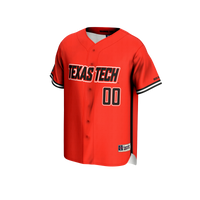 Texas Tech Red Raiders NIL Pick-A-Player Baseball Lightweight Jersey - Red