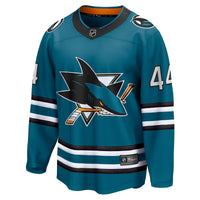 San Jose Sharks Marc-Edouard Vlasic Teal Home Breakaway Player Jersey
