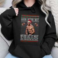 Humorous Football Coach Sweatshirt, Football Coach Ugly Christmas Hoodie, Motivational Sports Hoodie, Holiday Game Day Pullover, Coach Present