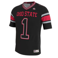 Ohio State Buckeyes Lightweight Collegiate Football Blackout Fashion Jersey