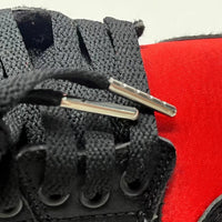 Sneakers, Red Black Colorway, Lace Up Design, Casual Gift for Sneaker Fans