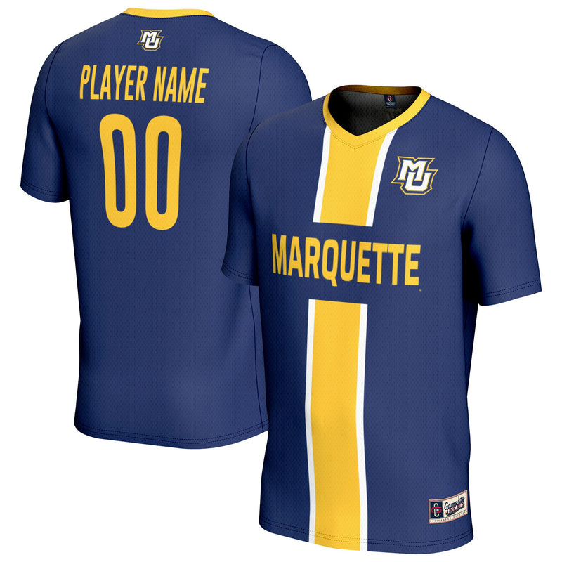 Marquette Golden Eagles NIL Pick-A-Player Soccer Jersey - Navy