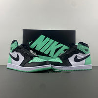 High Top Sneakers, Green Colorway, Glow in the Dark Detail, Lace Up Design, Casual Gift for Sneaker Fans
