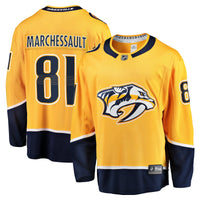 Nashville Predators Jonathan Marchessault Gold Home Premier Breakaway Player Jersey