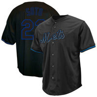 New York Mets Juan Soto Black Big & Tall Pop Fashion Jersey