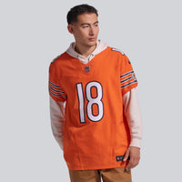 Chicago Bears Caleb Williams Orange Alternate Elite Jersey